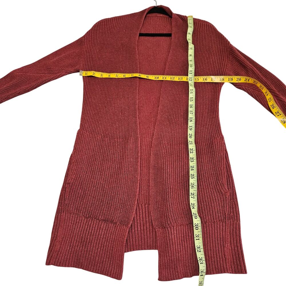 Lululemon Cashlu Sweater Wrap Heathered Mulled Cardigan Wine M/L - Picture 16 of 16